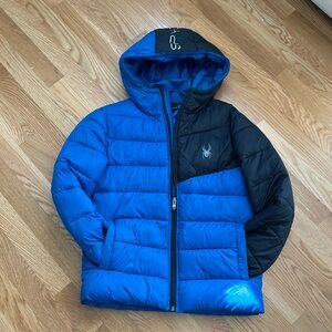 Like new Spyder blue and black puffer